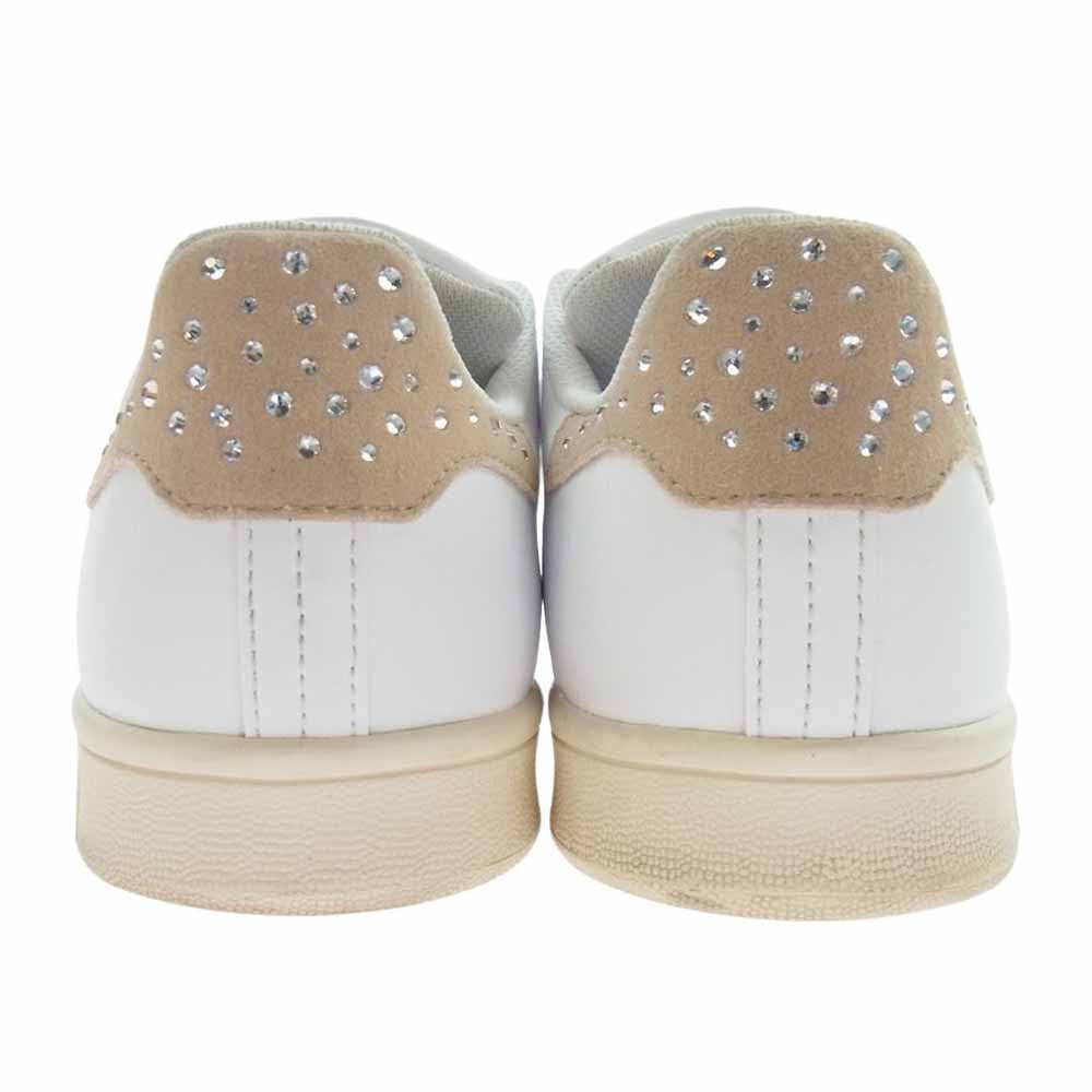 adidas アディダス GX1599 STAN SMITH スタンスミス ベルクロ ラインストーン スニーカー ブラック  ホワイト系 26cm【中古】