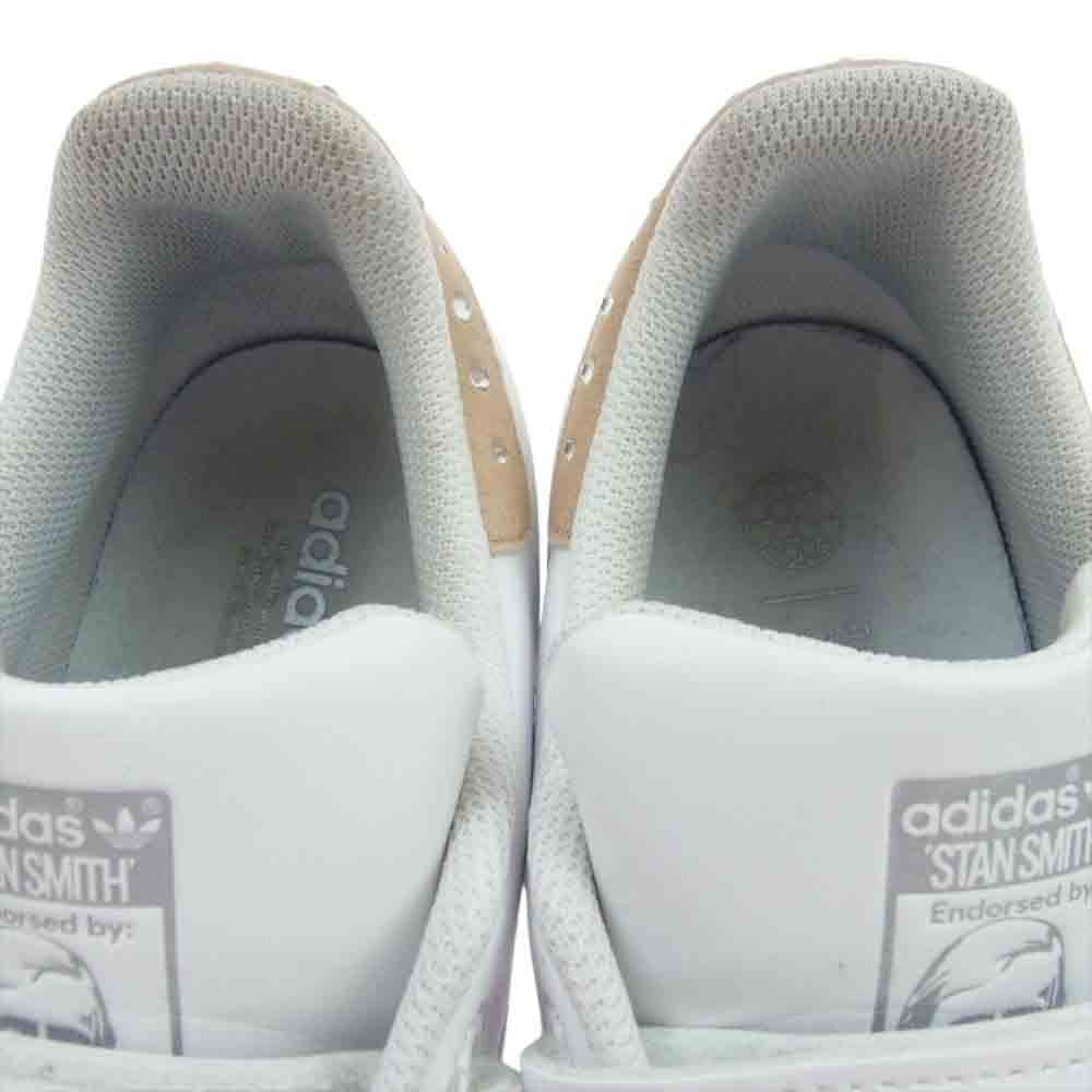 adidas アディダス GX1599 STAN SMITH スタンスミス ベルクロ ラインストーン スニーカー ブラック  ホワイト系 26cm【中古】