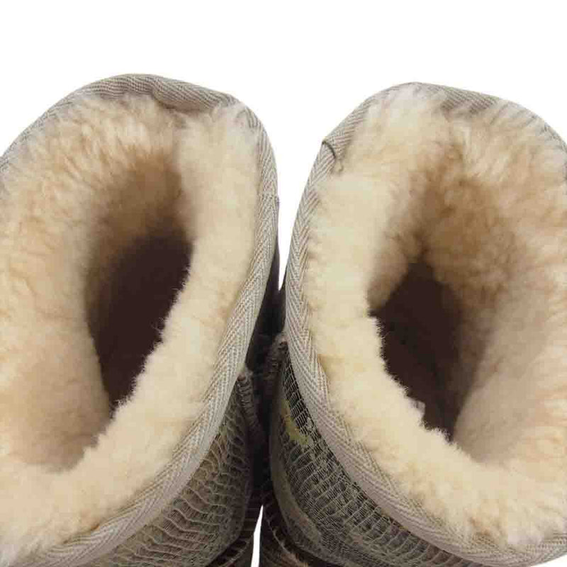 UGG アグ 1005561 スネーク柄 クラシックミニ ムートン ブーツ ベージュ系 マルチカラー系 26cm【中古】