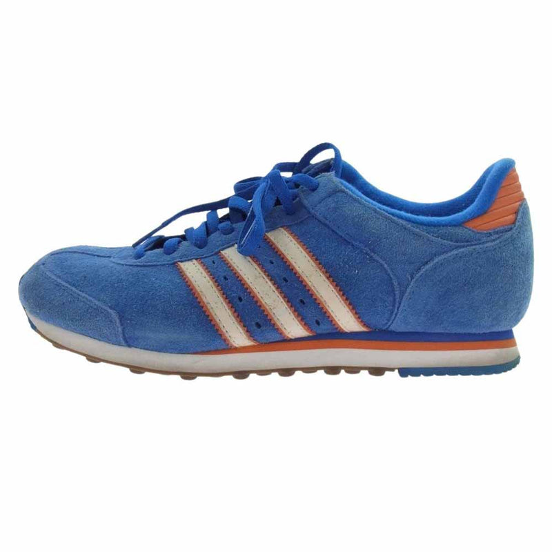 adidas アディダス 117200 ブルー ローカット スニーカー  ブルー系 24.5cm【中古】