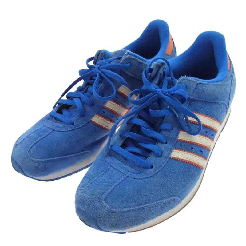 adidas アディダス 117200 ブルー ローカット スニーカー  ブルー系 24.5cm【中古】