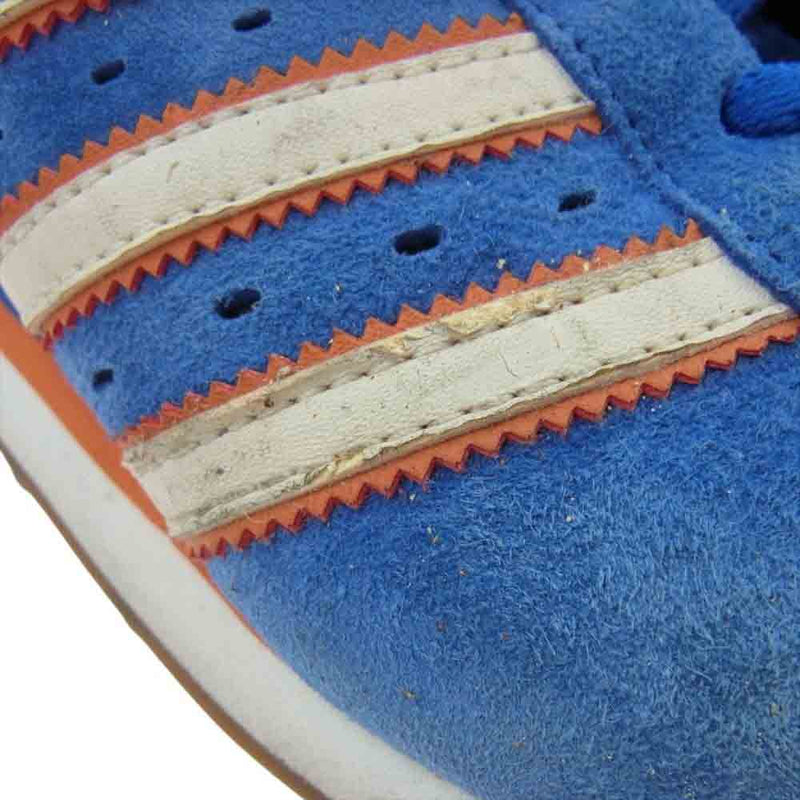 adidas アディダス 117200 ブルー ローカット スニーカー  ブルー系 24.5cm【中古】