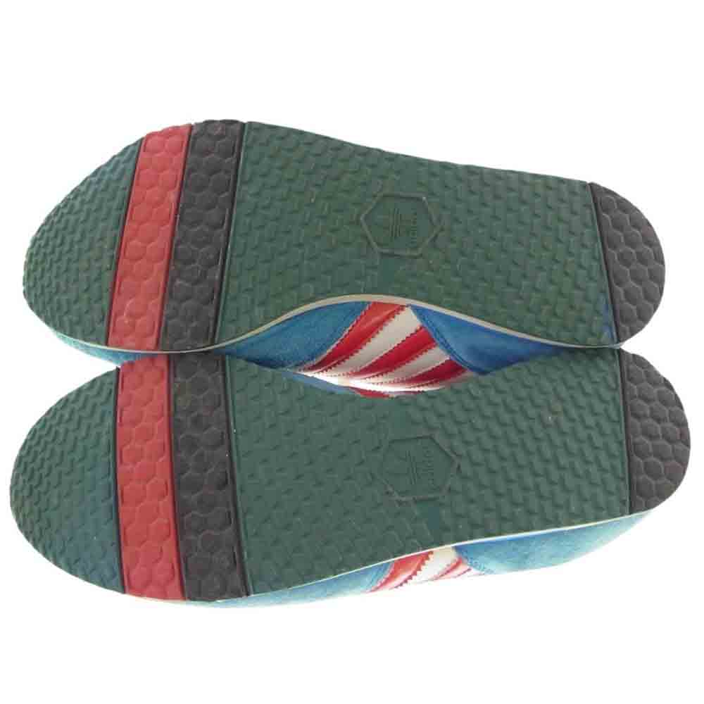adidas アディダス 807336 GRETE WAITZ グレテ ワイツ ローカット スニーカー  ホワイト系 ライトブルー系 レッド系 26㎝【中古】