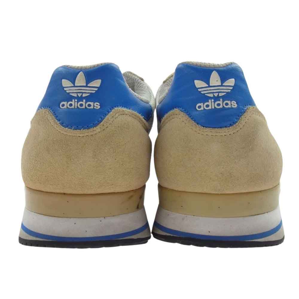 adidas アディダス 653960 ZX500 ローカット スニーカー ホワイト系 ブルー系 ベージュ系 25cm【中古】