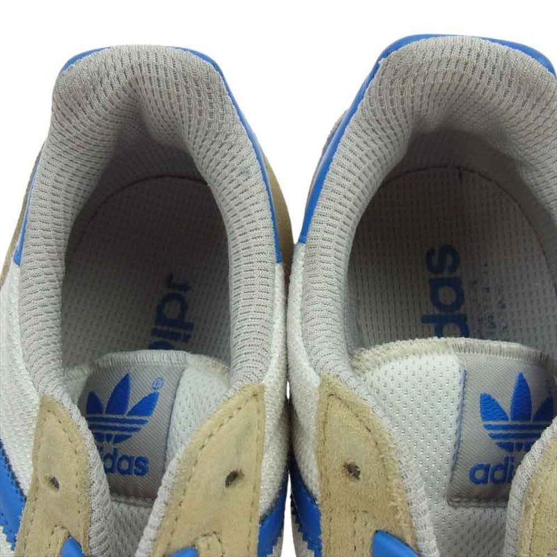 adidas アディダス 653960 ZX500 ローカット スニーカー  ホワイト系 ブルー系 ベージュ系 25cm【中古】