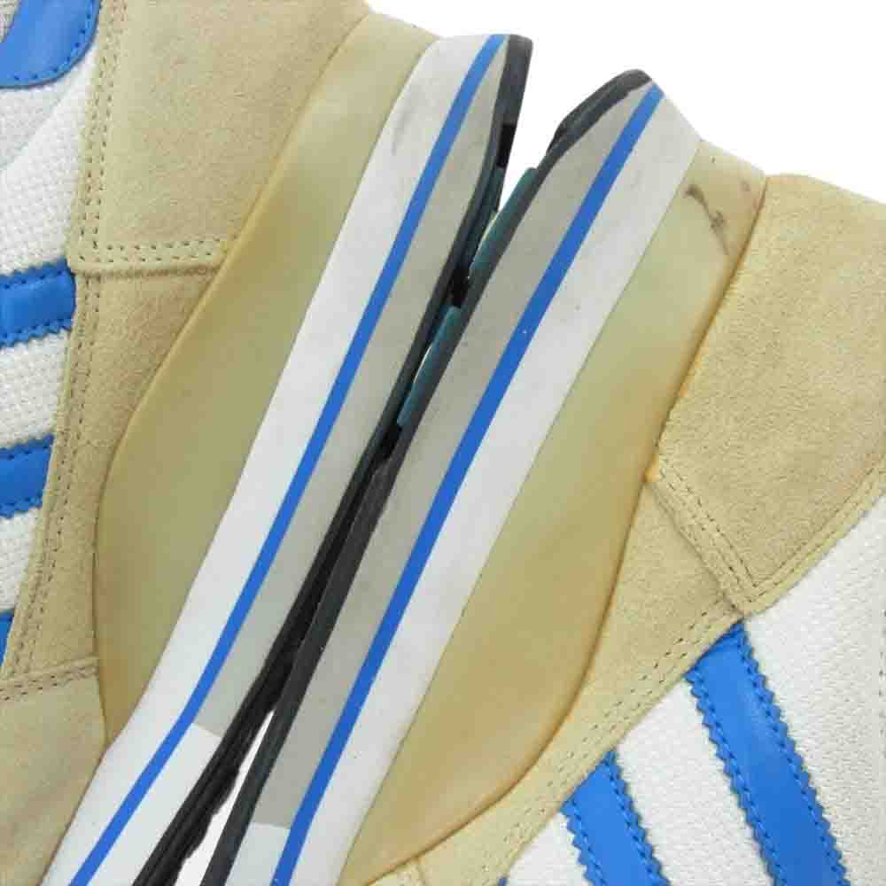 adidas アディダス 653960 ZX500 ローカット スニーカー ホワイト系 ブルー系 ベージュ系 25cm【中古】