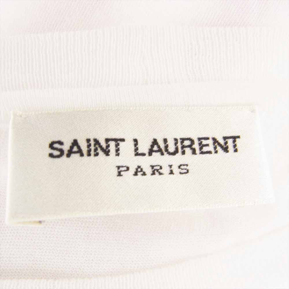 SAINT LAURENT サンローラン エディ期 国内正規品 15SS 397797 Y2LM1 ジオメトリック プリント 半袖 Tシャツ ホワイト系 XS【中古】