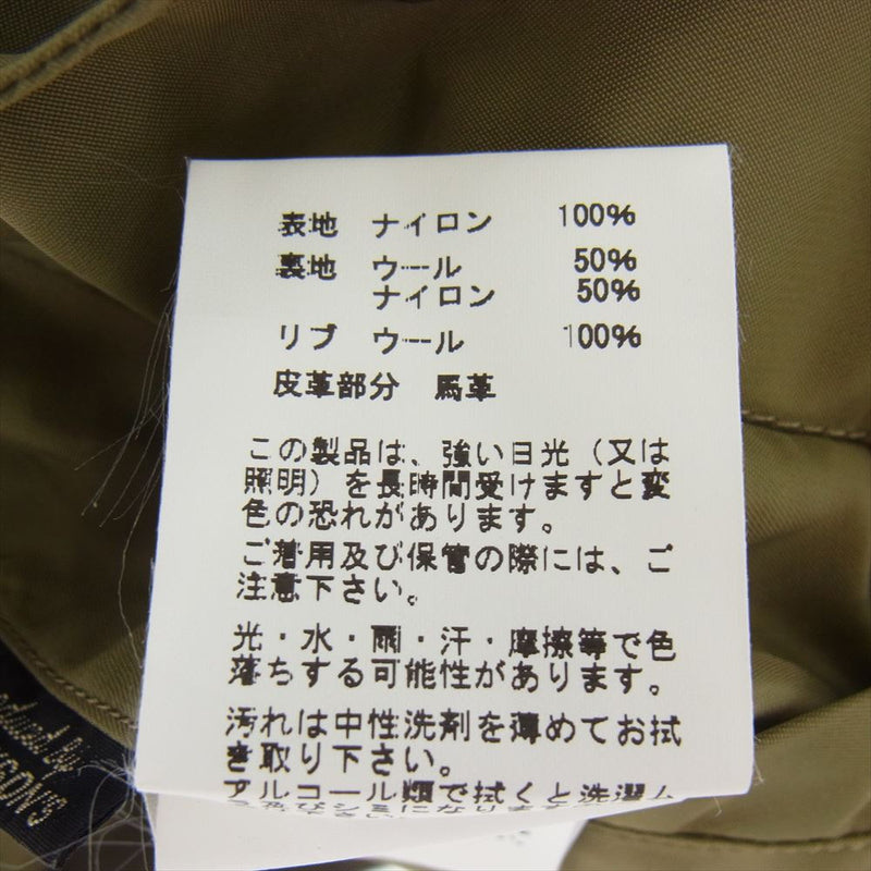 Buzz Rickson's バズリクソンズ BR11130 L-2 AMERICAN PAD & TEXTILE社 実名復刻 フライト ジャケット カーキ系 40【中古】