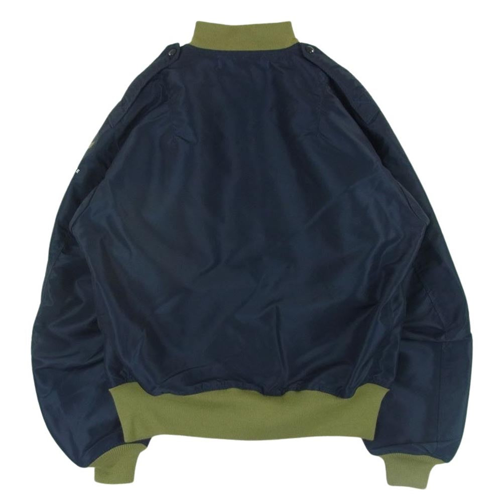 Buzz Rickson's バズリクソンズ BR14130 L-2A GREEN RIB SUPERIOR TOGS CORP グリーンリブ スーペリア トッグス フライト ジャケット ネイビー系 40【美品】【中古】