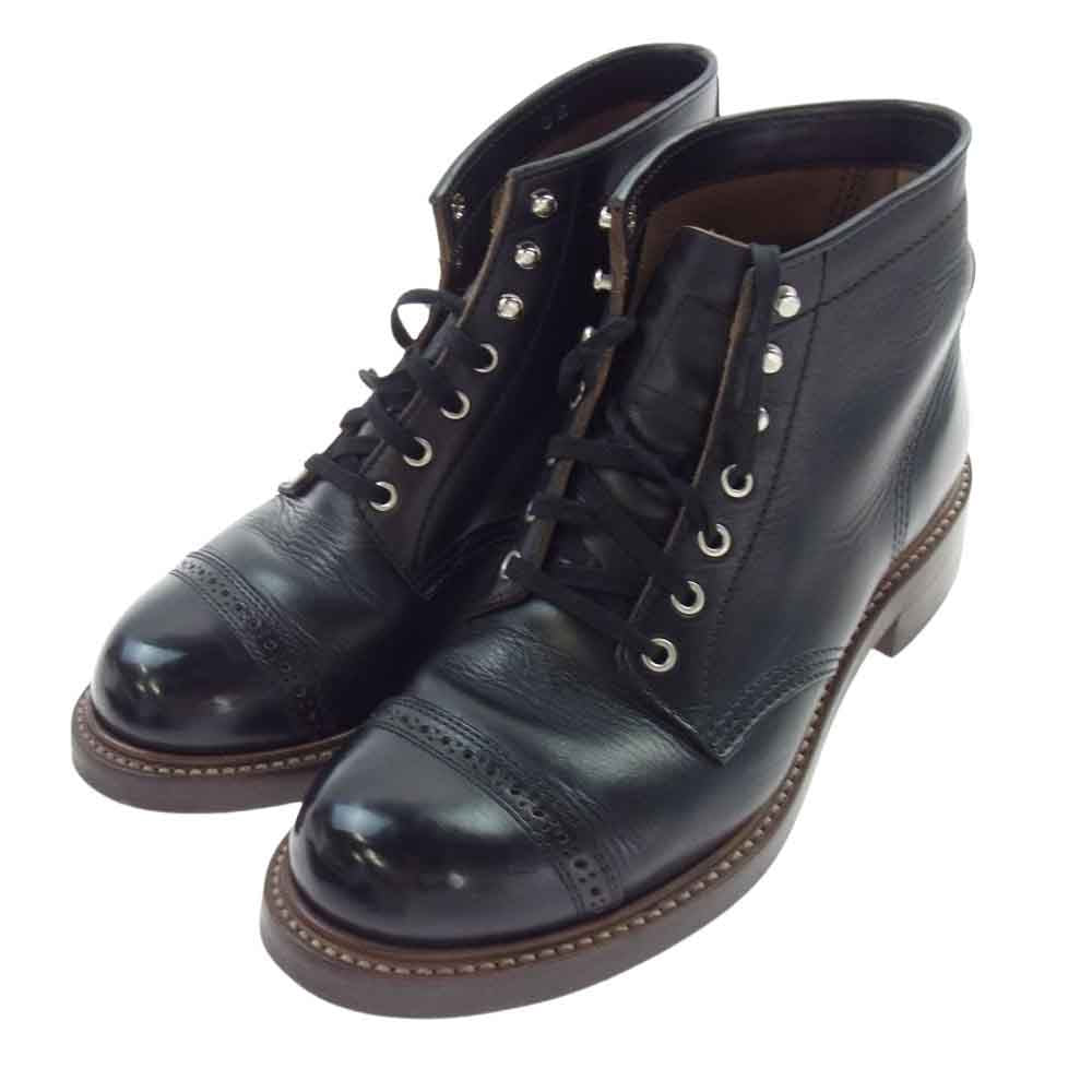 ジョン ロフグレン LK-014 茶芯 COMBAT BOOTS HORWEEN LEATHER CXL コンバット ワーク ブーツ ブラック系 8E【中古】