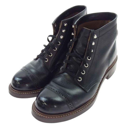 ジョン ロフグレン LK-014 茶芯 COMBAT BOOTS HORWEEN LEATHER CXL コンバット ワーク ブーツ ブラック系 8E【中古】