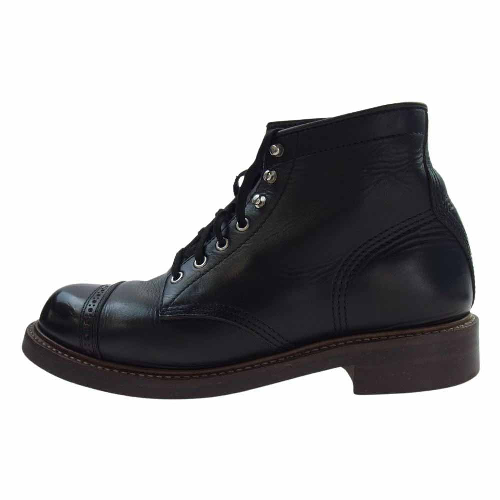 ジョン ロフグレン LK-014 茶芯 COMBAT BOOTS HORWEEN LEATHER CXL コンバット ワーク ブーツ ブラック系 8E【中古】