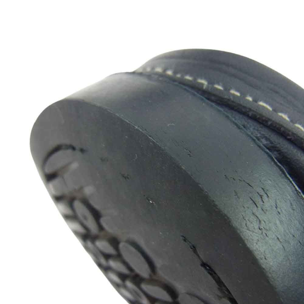Paraboot パラブーツ BORA ボラ ローファー レザー サンダル スリッポン MARINE SOLE ネイビー系 6.5【中古】