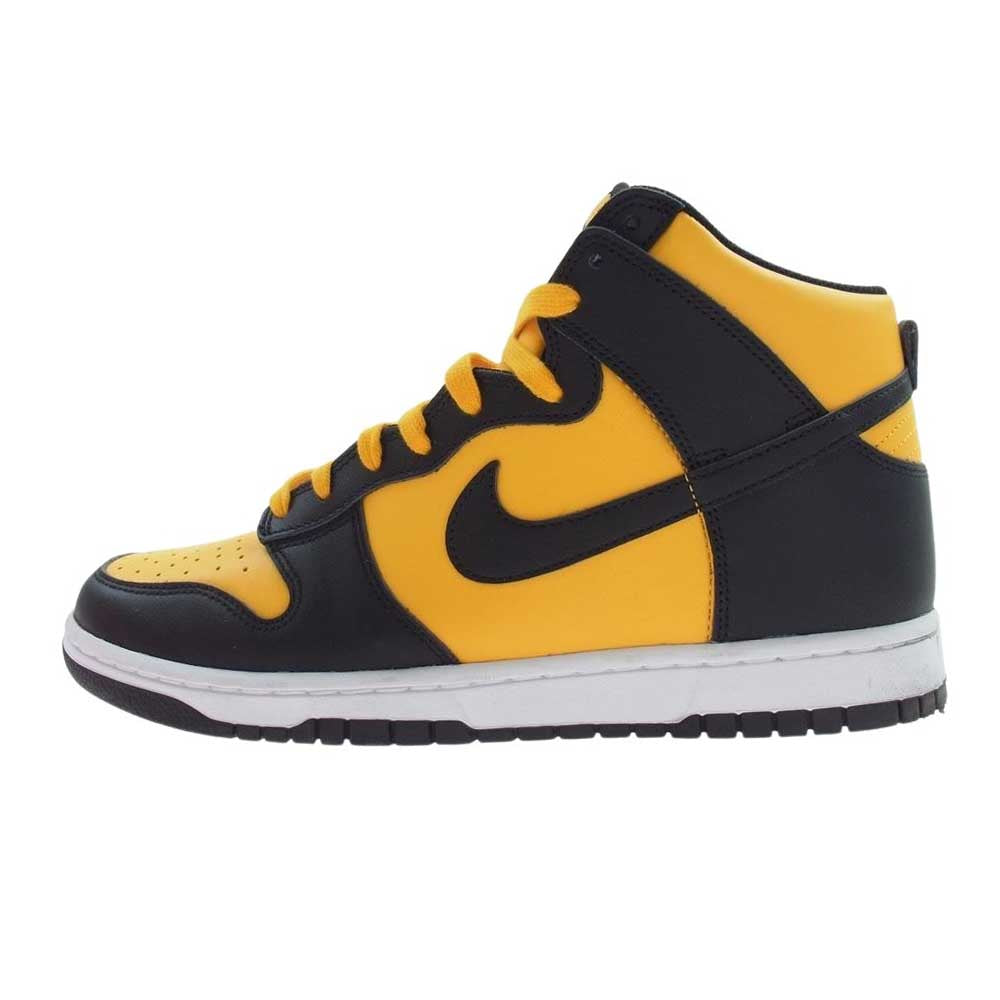 NIKE ナイキ DD1399-700 Dunk High University Gold and Black ダンク ハイ ユニバーシティゴールド アンド ブラック スニーカー ブラック系 イエロー系 27.5cm【中古】