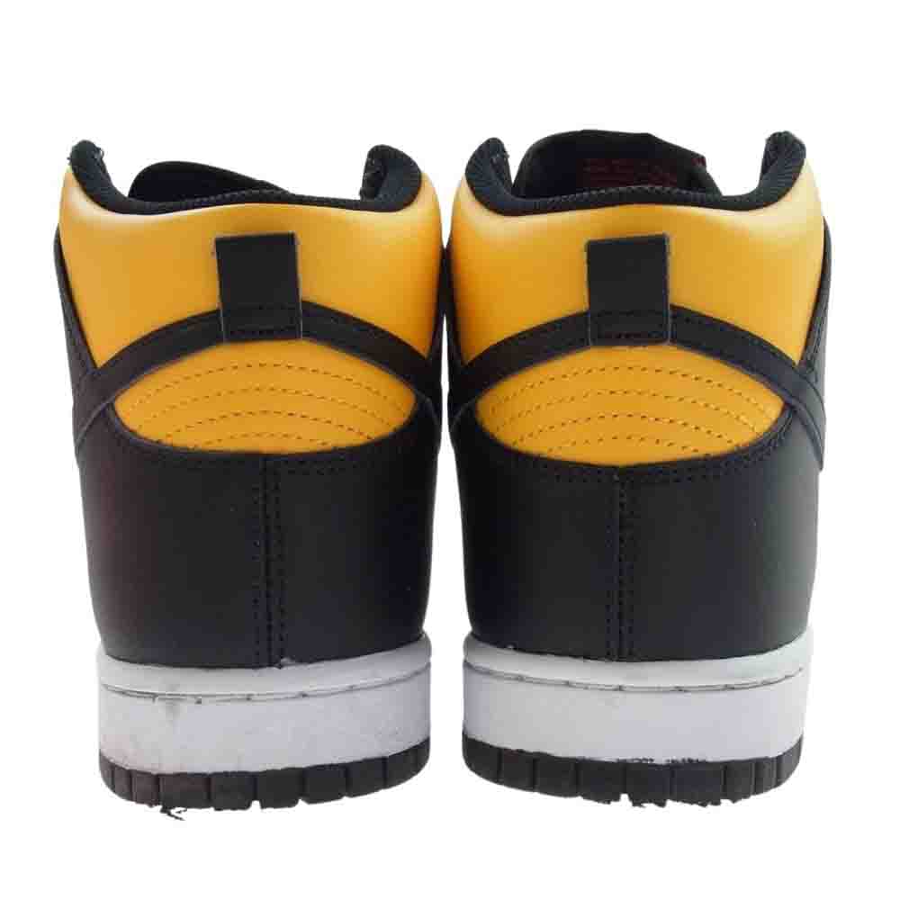 NIKE ナイキ DD1399-700 Dunk High University Gold and Black ダンク ハイ ユニバーシティゴールド アンド ブラック スニーカー ブラック系 イエロー系 27.5cm【中古】