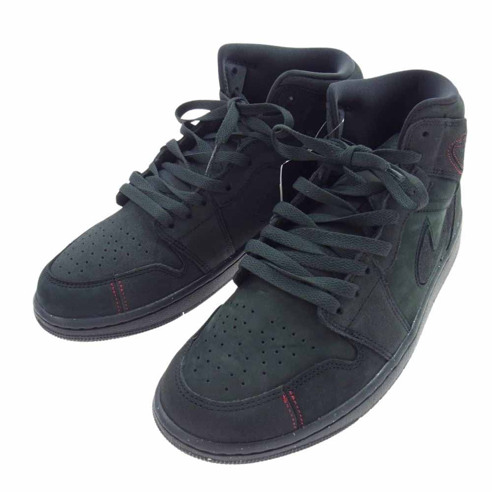 NIKE ナイキ FD8634-001 Air Jordan 1 Mid SE Craft Dark Smoke Grey エアジョーダン1 ミッド SE クラフト ダークスモークグレー スニーカー ブラック系 27.5cm【極上美品】【中古】