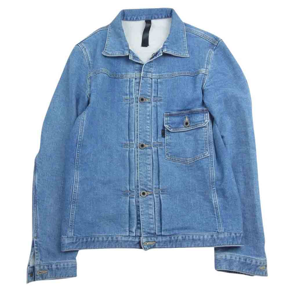 wjk ダブルジェイケイ 2861 dj06f tight knit denim blouson タイトニット デニム ブルゾン ジャケット インディゴブルー系 M【中古】