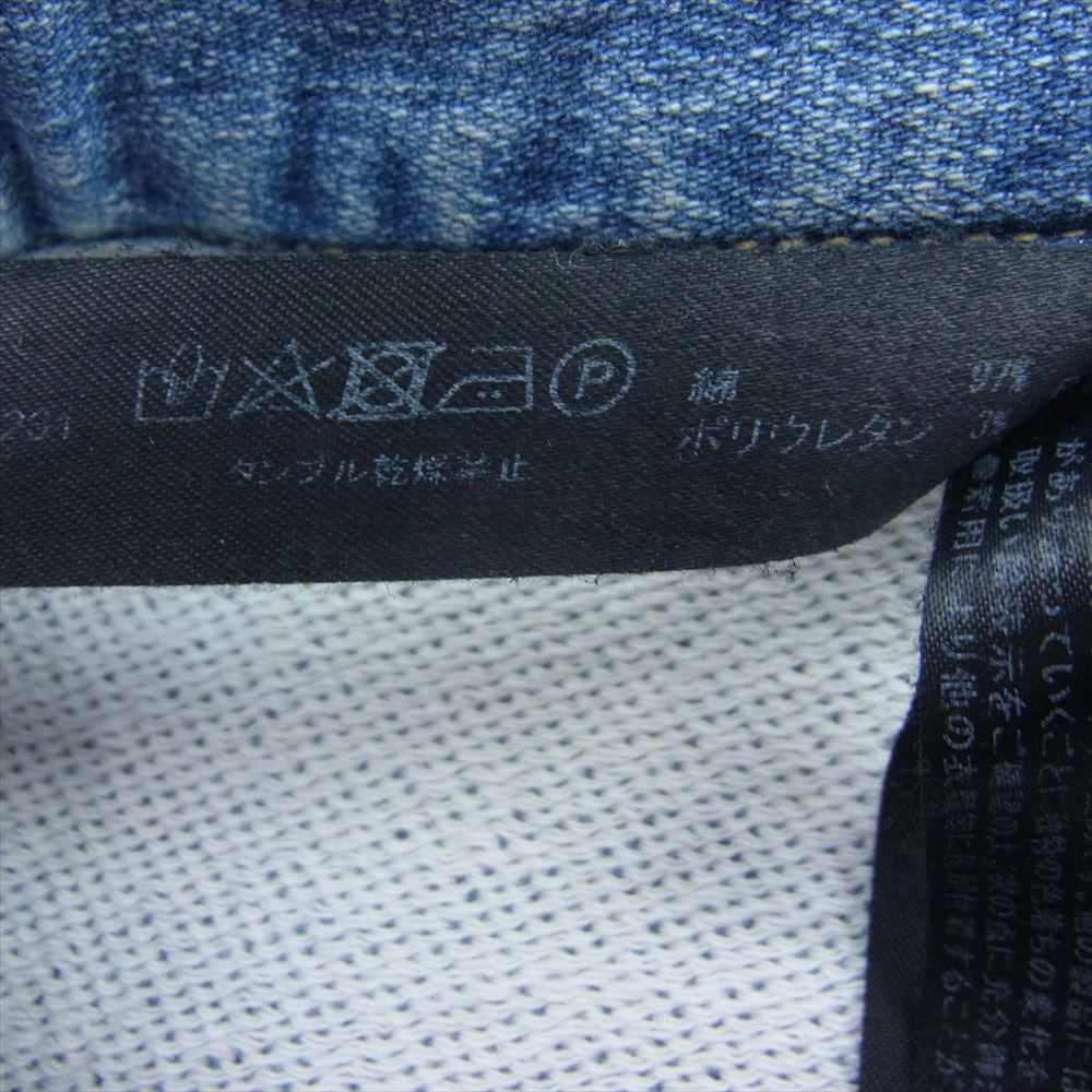 wjk ダブルジェイケイ 2861 dj06f tight knit denim blouson タイトニット デニム ブルゾン ジャケット インディゴブルー系 M【中古】