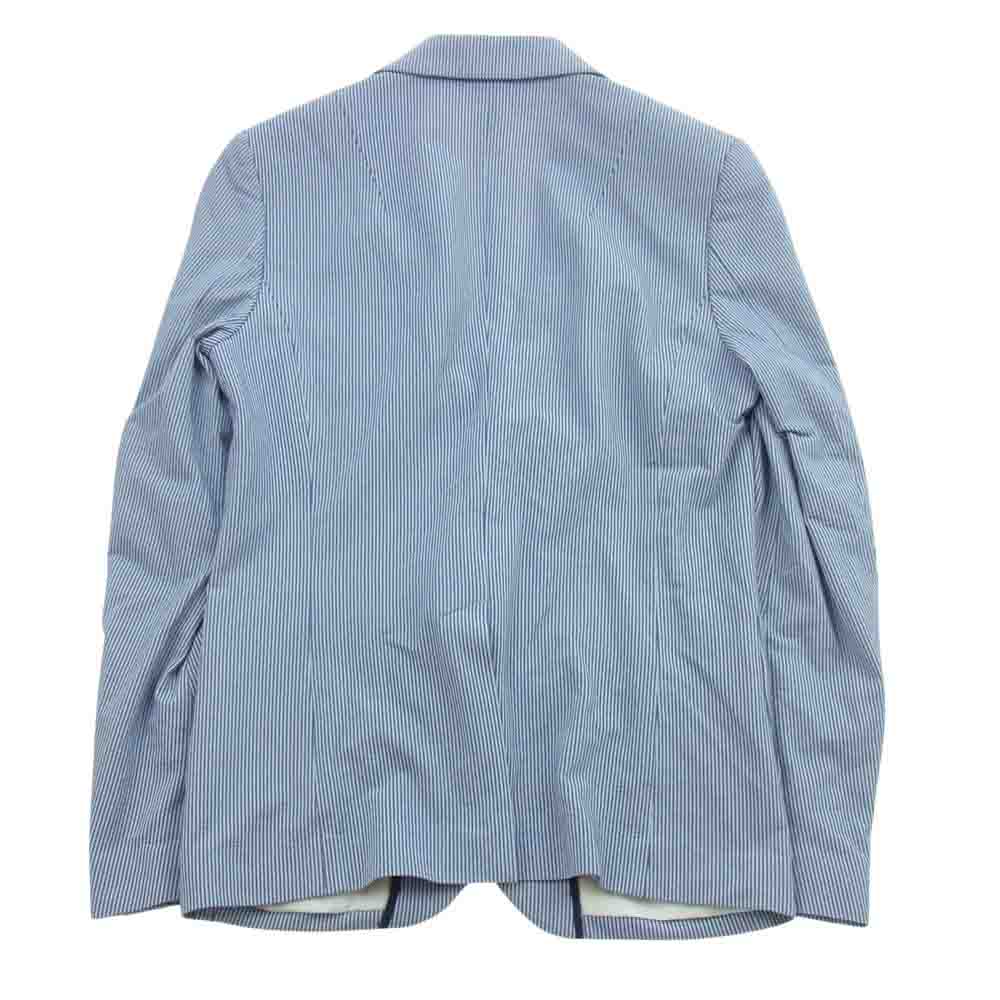 1piu1uguale3 ウノピュウノウグァーレトレ MRB264MRP302 スーツ セットアップ TRAVEL JACKET PANTS シアサッカー トラベル ジャケット スラックス パンツ  ライトブルー系【中古】