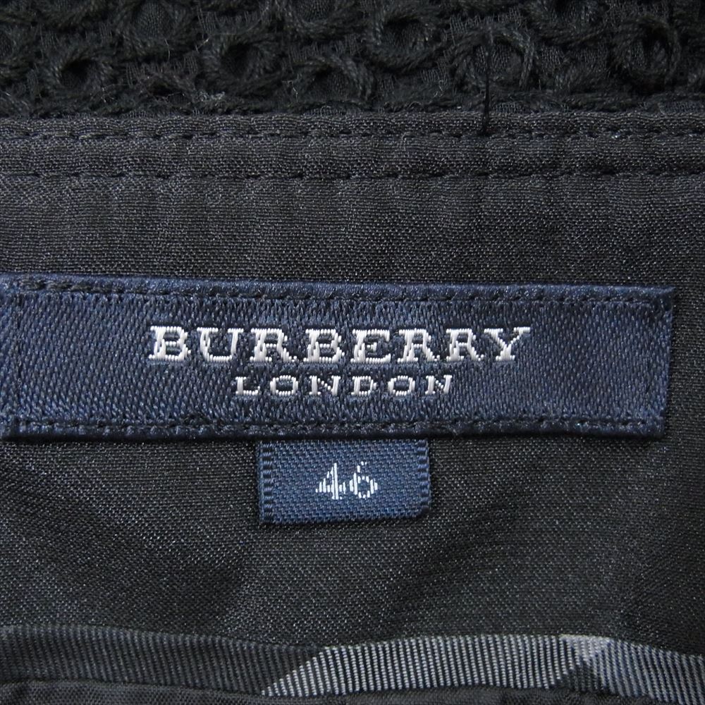 BURBERRY バーバリー B2S06-149-09 LONDON ロンドン 刺繍 スカート ブラック系 46【中古】