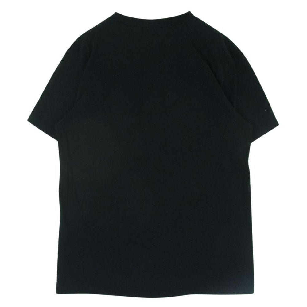 アミアレクサンドルマテュッシ E19J100 AMI PARIS アミパリス EMBROIDERY T-SHIRT トリコロールロゴ刺繍 半袖 Tシャツ ブラック系 L【中古】