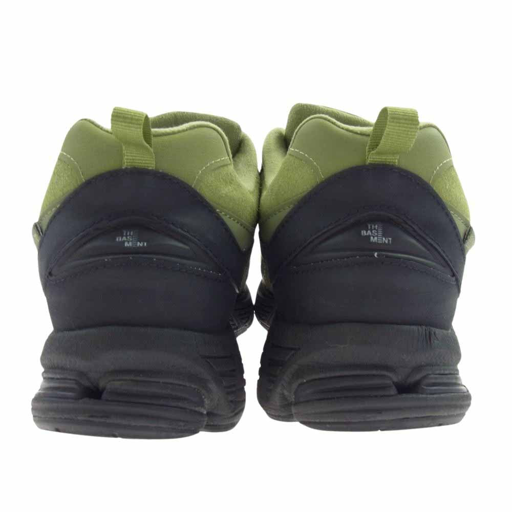 NEW BALANCE ニューバランス M2002RBB × The Basement ザ・ベースメント スエード スニーカー グリーン系 ブラック系 26.5cm【中古】