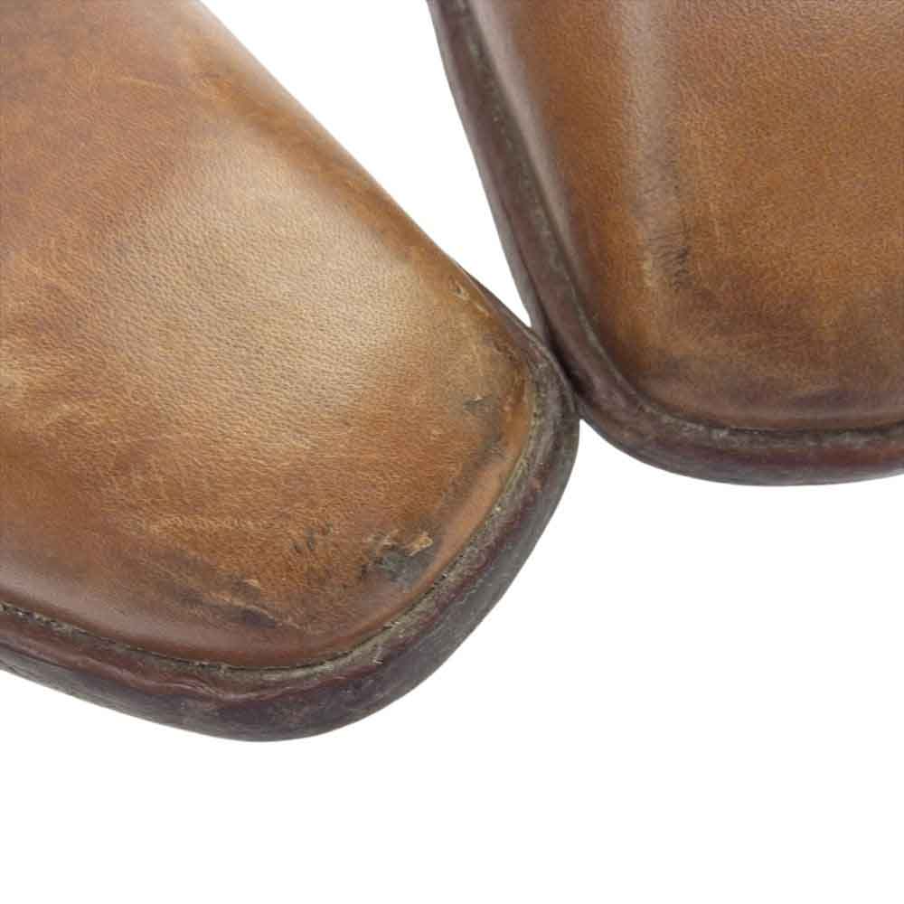KATHARINE HAMNETT キャサリン・ハムネット 31490 モンクストラップ　レザーシューズ ブラウン系 27.0cm【中古】