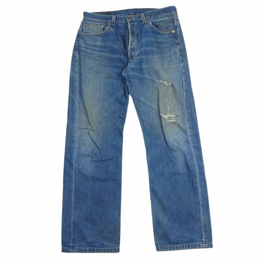 Levi's リーバイス USA製 501 ボタン裏刻印553 ボタンフライ デニムパンツ ジーンズ W32L32 インディゴブルー系 32【中古】