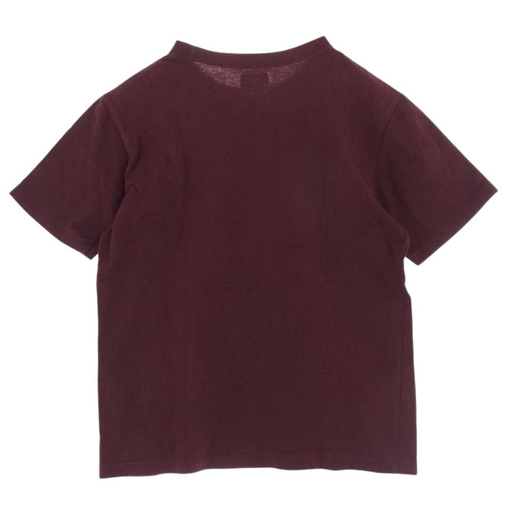 WTAPS ダブルタップス 14SS 141ATDT-CSM17 ロゴ プリント 半袖Tシャツ エンジ系 M【中古】