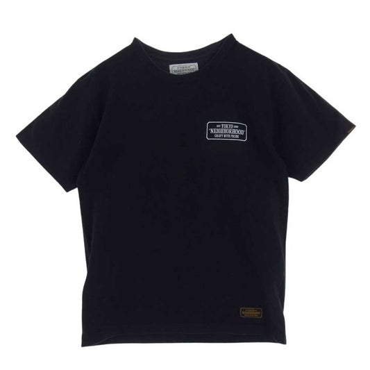 NEIGHBORHOOD ネイバーフッド ロゴ プリント 半袖Tシャツ ブラック系 M【中古】