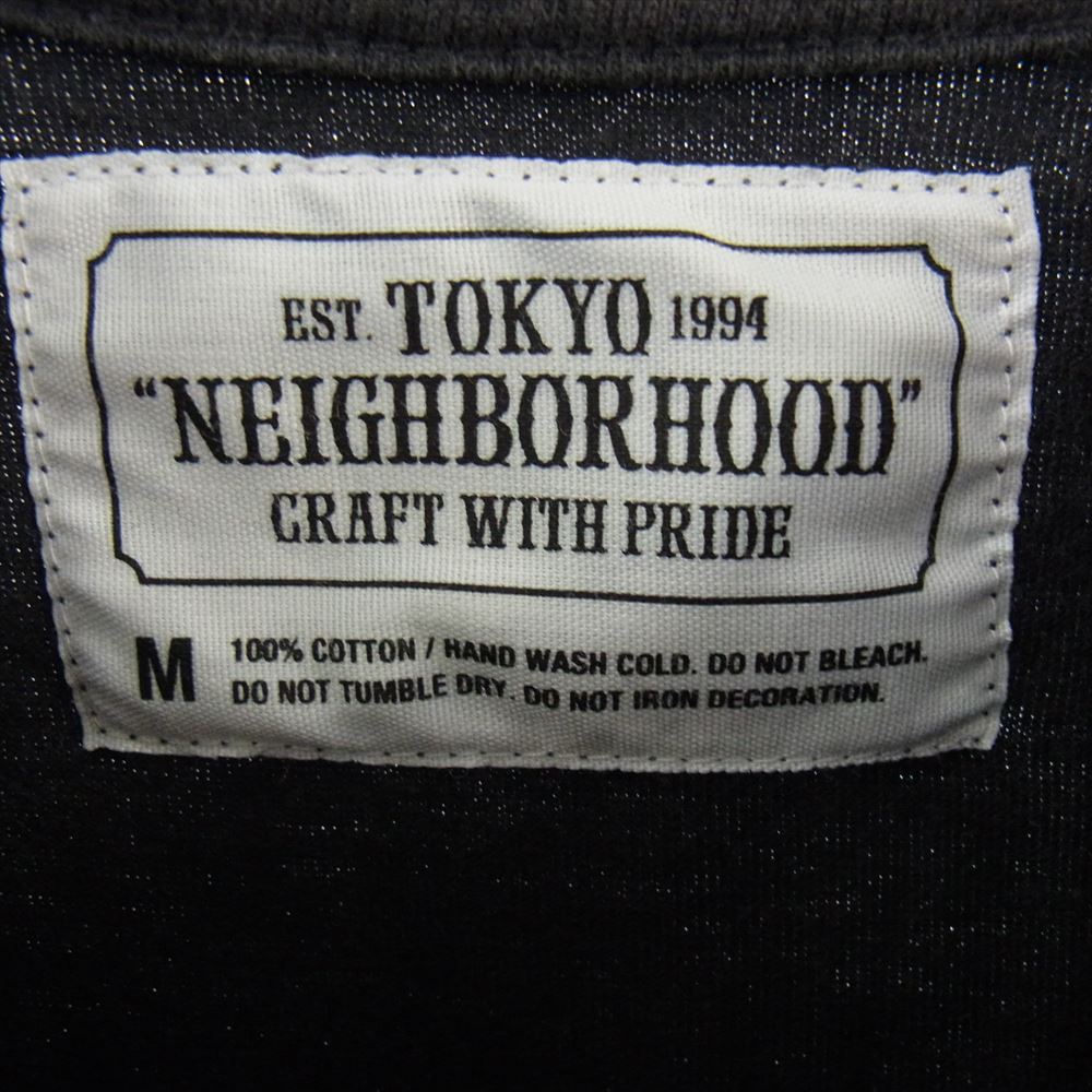 NEIGHBORHOOD ネイバーフッド ロゴ プリント 半袖Tシャツ ブラック系 M【中古】