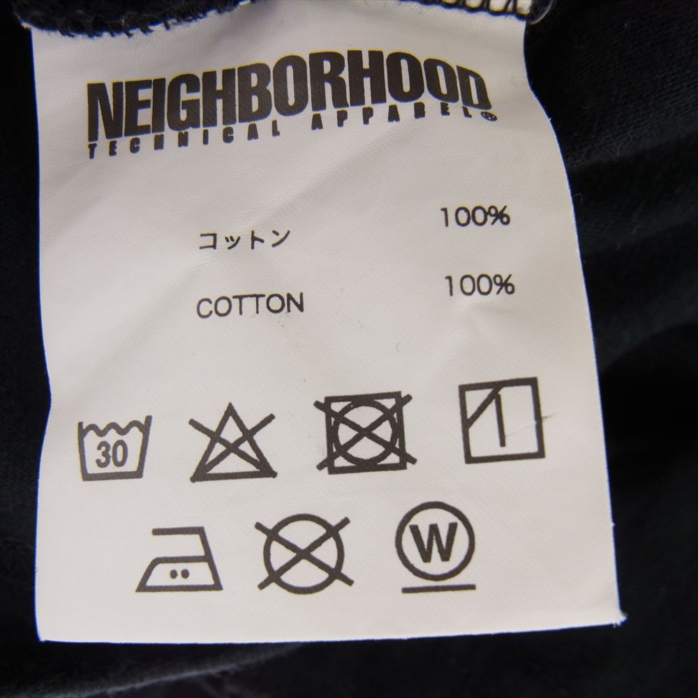 NEIGHBORHOOD ネイバーフッド ロゴ プリント 半袖Tシャツ ブラック系 M【中古】