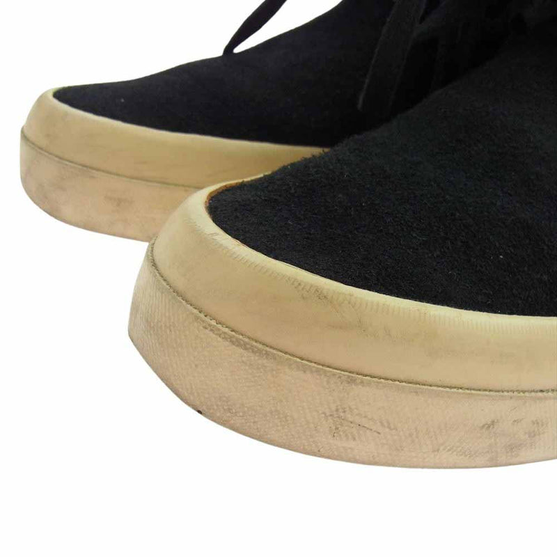 VISVIM ビズビム FLYNT HI SASHIKO 刺し子 ハイカット スエード ブーツ  ブラック系 US8【中古】