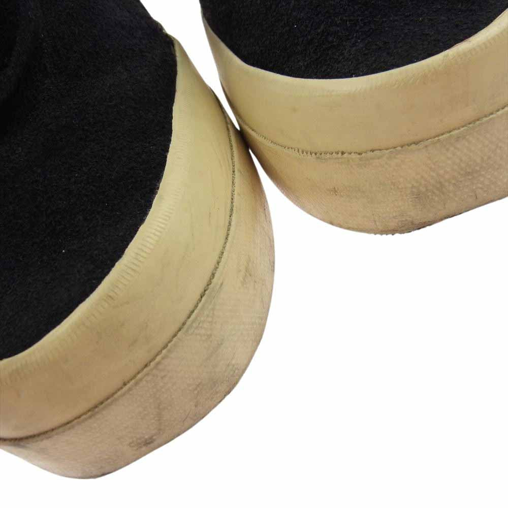 VISVIM ビズビム FLYNT HI SASHIKO 刺し子 ハイカット スエード ブーツ ブラック系 US8【中古】