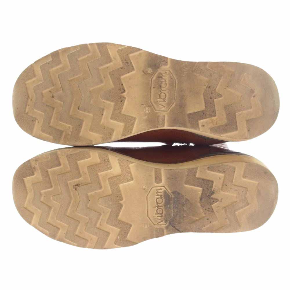 VISVIM ビズビム V10007004-03  WABANAKI BOOTS-FOLK ワバナキ サイドジップ レザー ワーク ペコス ブーツ ブラウン系【中古】