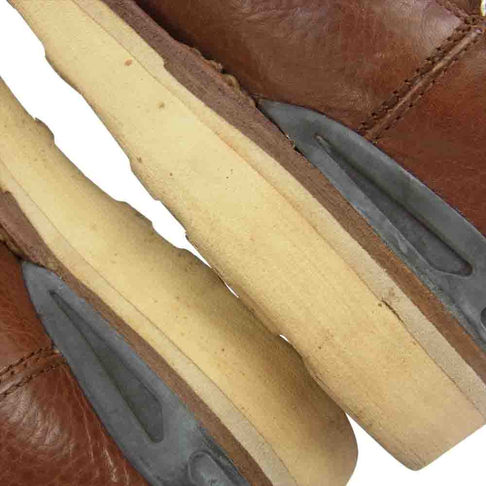 VISVIM ビズビム V10007004-03  WABANAKI BOOTS-FOLK ワバナキ サイドジップ レザー ワーク ペコス ブーツ ブラウン系【中古】