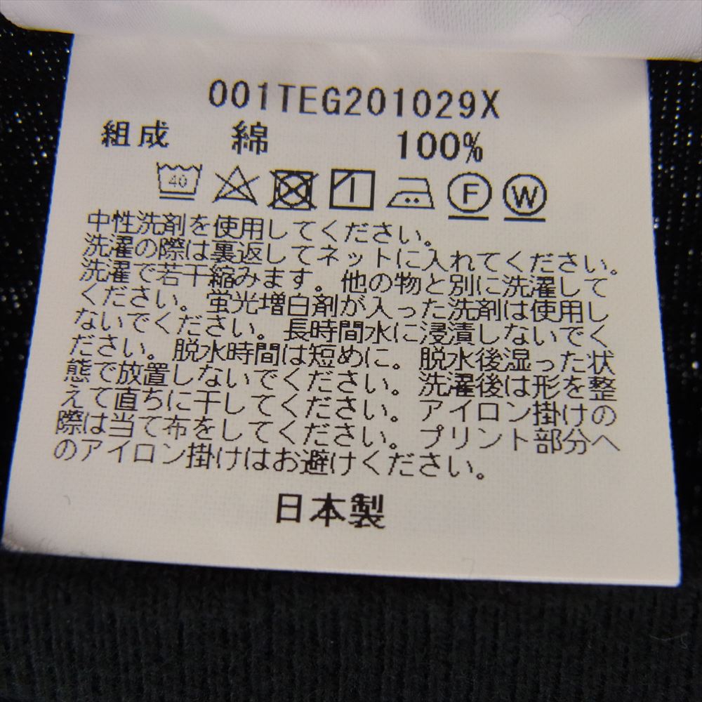 A BATHING APE アベイシングエイプ 001TEG201029X BAPE ベイプ ロゴプリント クルーネック 半袖 Tシャツ ブラック系 L【中古】