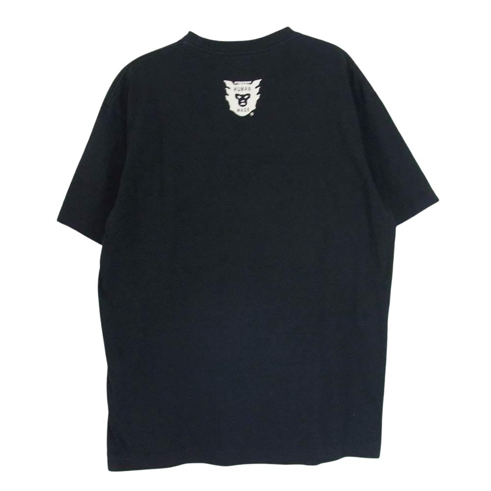 HUMAN MADE ヒューマンメイド HMMD ロゴプリント クルーネック 半袖 Tシャツ ブラック系 L【中古】
