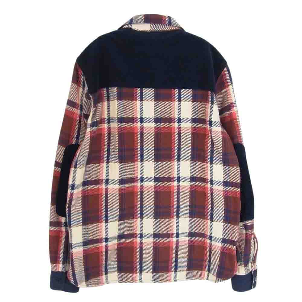 A BATHING APE アベイシングエイプ 001SHG801003X BAPE CHECK FLANNEL SHIRT BUSY WORKS ロゴ刺繍 ベイプ フランネル チェック ネルシャツ マルチカラー系 S【中古】