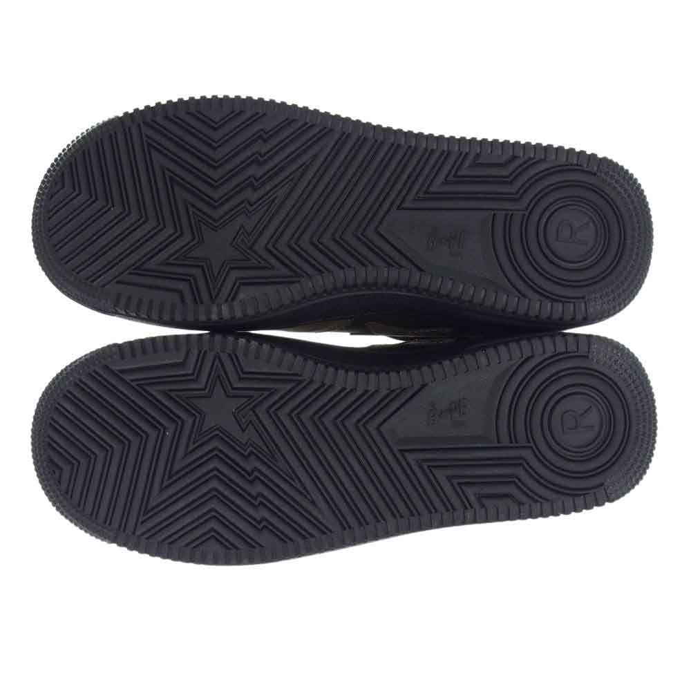 A BATHING APE アベイシングエイプ 1H30191006 MILITARY BAPE STA ミリタリー ベイプスタ ハイカット スニーカー カーキ系 オリーブ 27.5cm【極上美品】【中古】