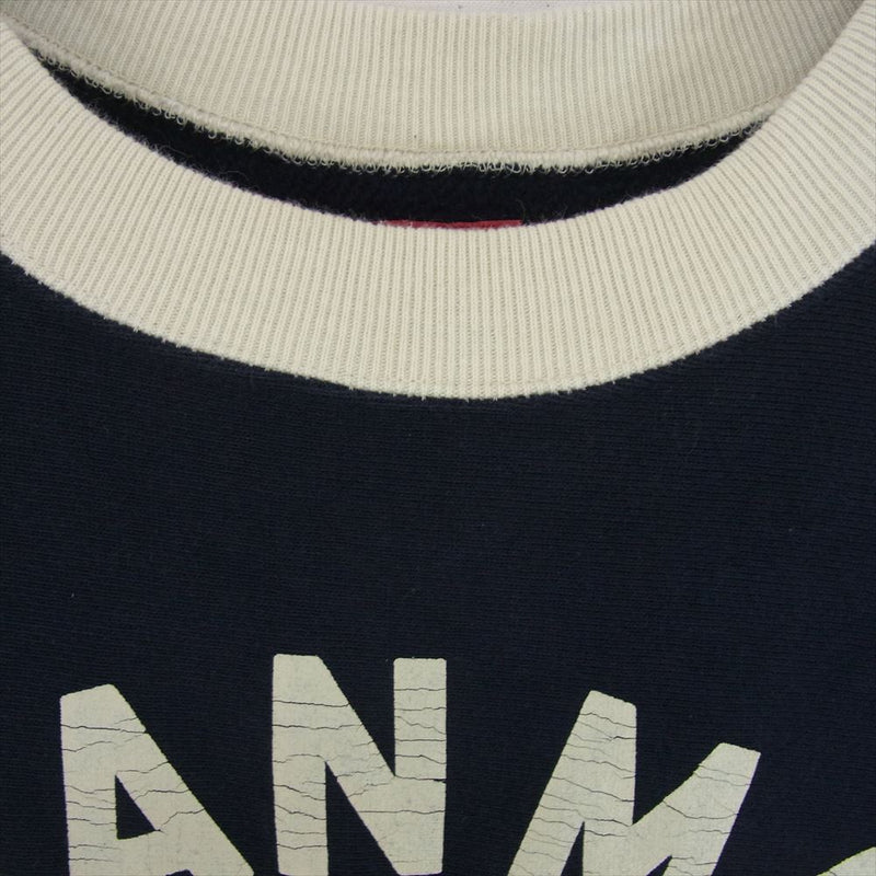 HUMAN MADE ヒューマンメイド 24SS CREWNECK SWEATSHIRT スウェットシャツ クルーネック トレーナー ネイビー系 XL【中古】