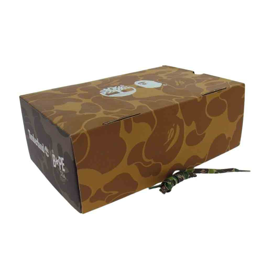 A BATHING APE アベイシングエイプ 1H23191904 Timberland ティンバーランド PREMIUM WATERPROOF CHUKKA WHEAT プレミアム ウォータープルーフ チャッカブーツ ライトブラウン系 26.5cm【極上美品】【中古】