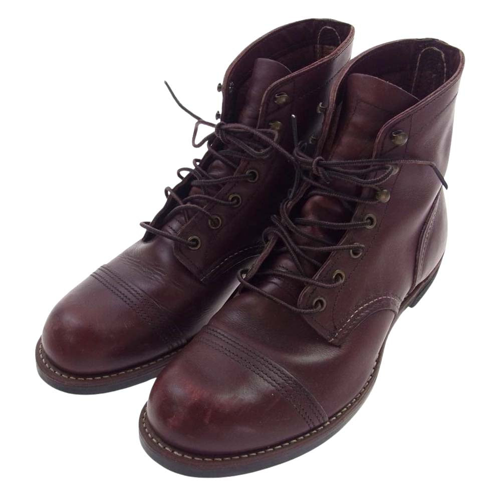 RED WING レッドウィング 8119 Iron Ranger Oxblood アイアンレンジャー レースアップ ブーツ  ブラウン系 27.0cm【中古】