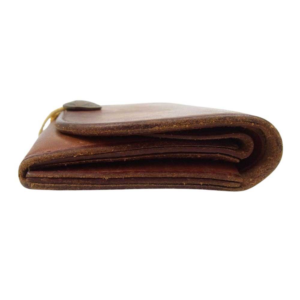 goro's ゴローズ コンチョ フラップ ウォレット 二つ折り財布 ブラウン系【中古】