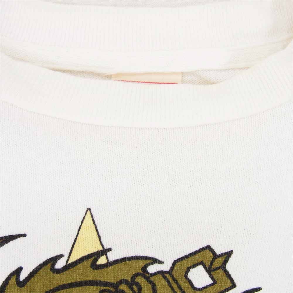 The REAL McCOY'S ザリアルマッコイズ 373RD ドラゴンプリント クルーネック 半袖 Tシャツ ホワイト系 S【中古】