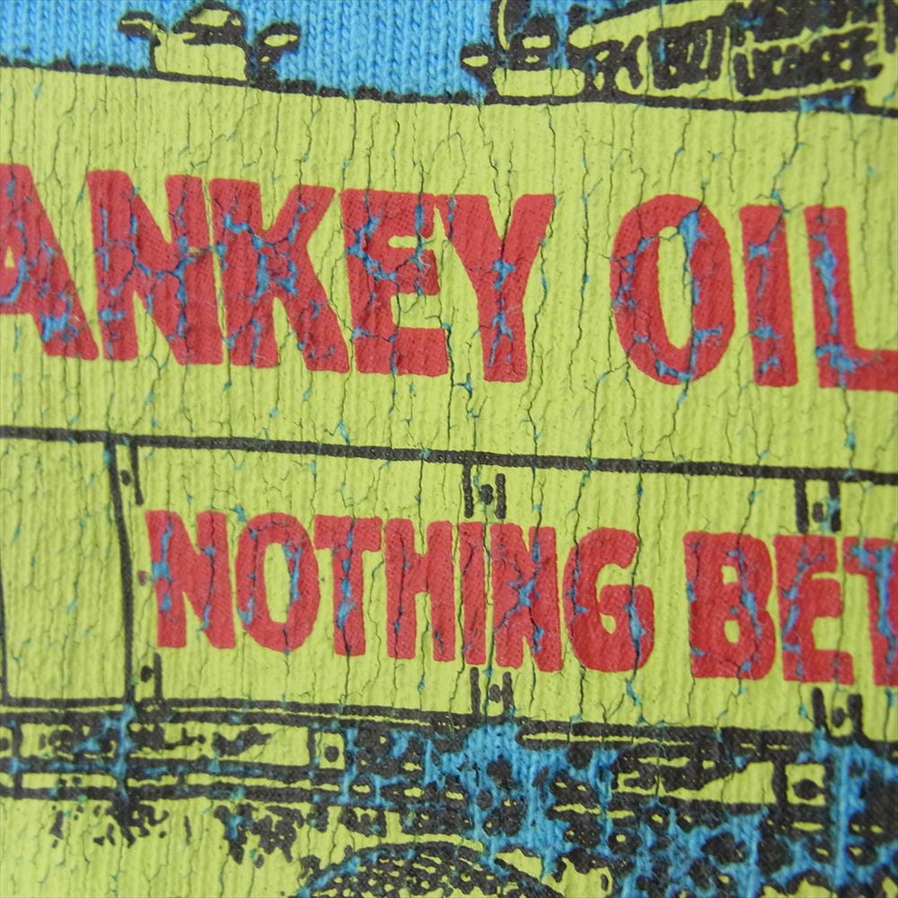 The REAL McCOY'S ザリアルマッコイズ PANKEY OILS プリント クルーネック 半袖 Tシャツ ブルー系 36【中古】