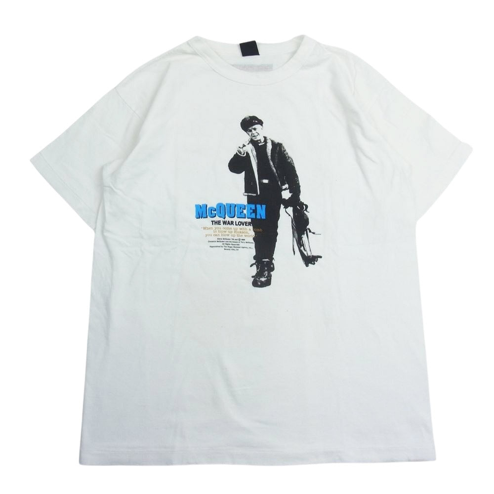 The REAL McCOY'S ザリアルマッコイズ McQUEEN スティーブマックイーン プリント クルーネック 半袖 Tシャツ ホワイト系 M【中古】