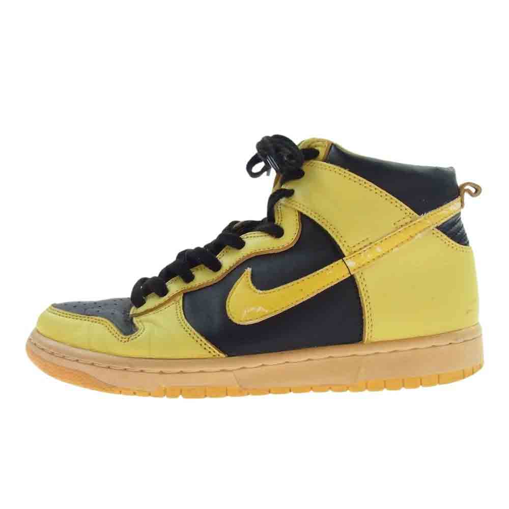 NIKE ナイキ 630335-071 90s 99年製 DUNK HIGH LE ダンク ハイ アイオワ ハイカット スニーカー イエロー 26.5【中古】