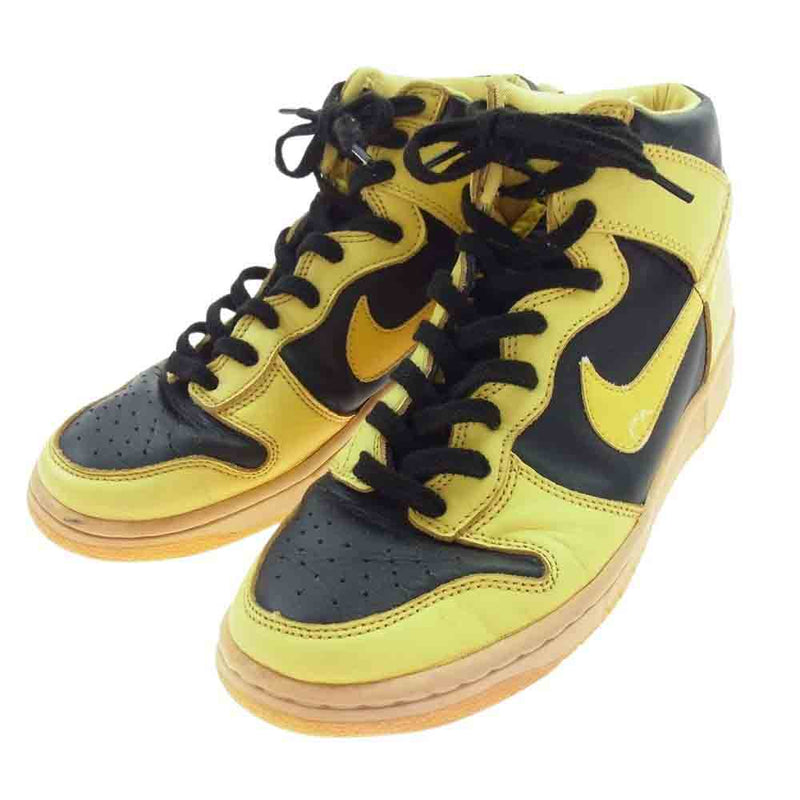 NIKE ナイキ 630335-071 90s 99年製 DUNK HIGH LE ダンク ハイ アイオワ ハイカット スニーカー イエロー 26.5【中古】