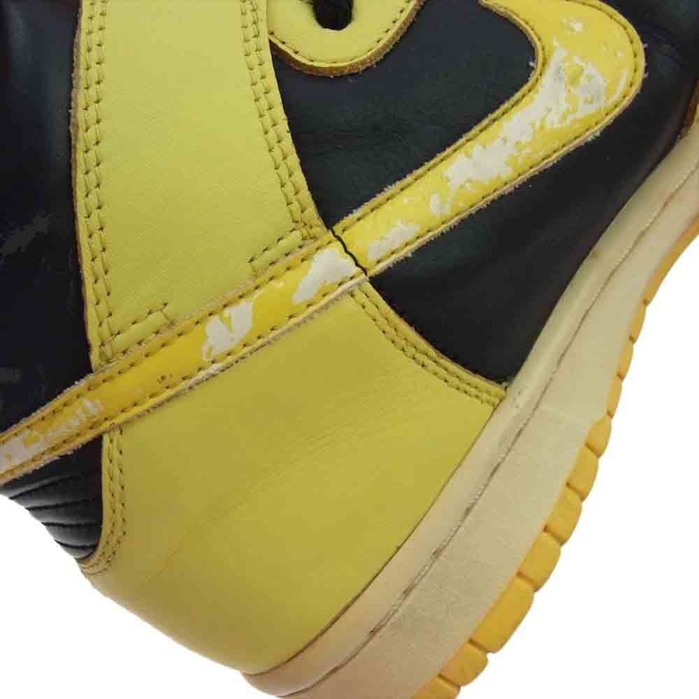 NIKE ナイキ 630335-071 90s 99年製 DUNK HIGH LE ダンク ハイ アイオワ ハイカット スニーカー イエロー 26.5【中古】